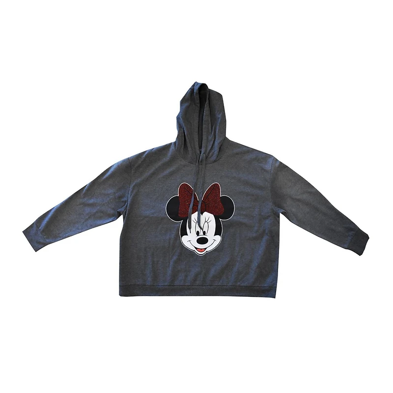 Pull Minnie Mouse gris foncé pour femme