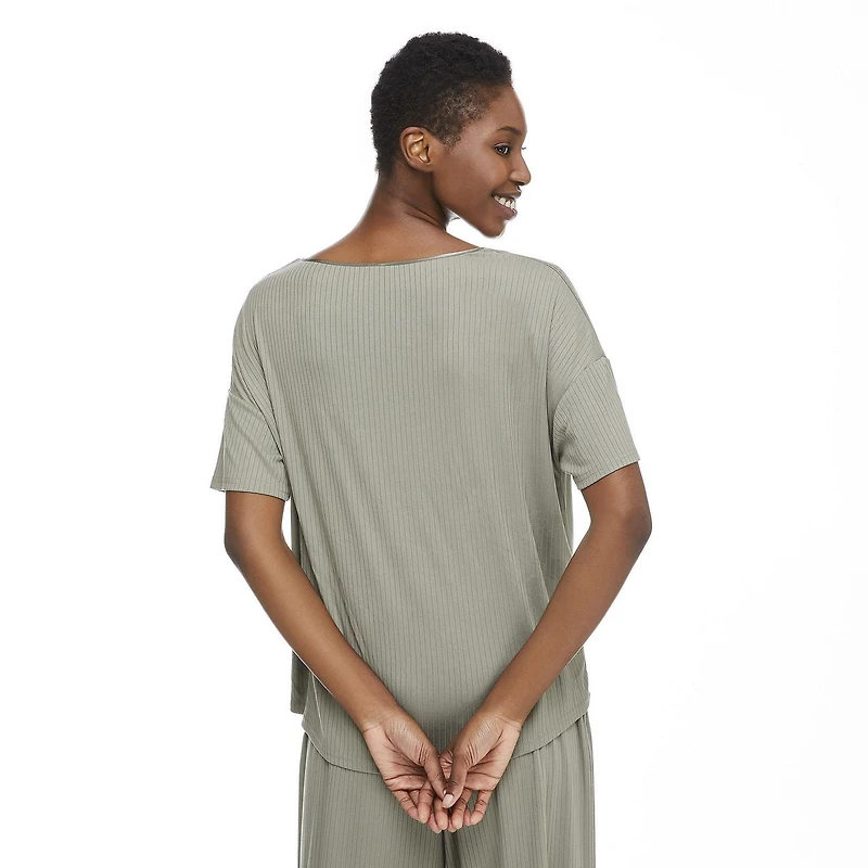 T-shirt de pyjama avec pochette George pour femmes