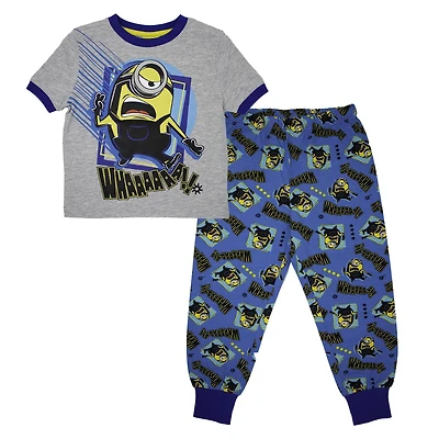 Minions/DME Ensemble de pyjama 2 pièces à manches courtes pour garçon