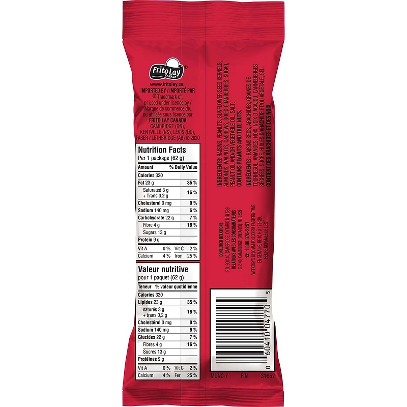 Munchies Nuts & Fruits Trail Mix, 62GM