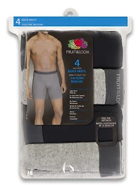 Fruit of the Loom Men's CoolZone Black & Grey Boxer Briefs
