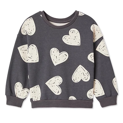 George Toddler Girls' Fleece Sweatshirt, Sizes 2T-5T