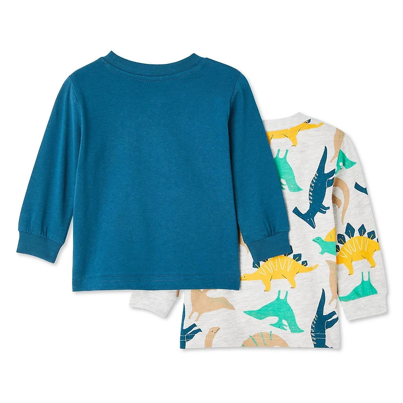 Lot de 2 t-shirts à col henley George pour bébés garçons Tailles 0-24 mois