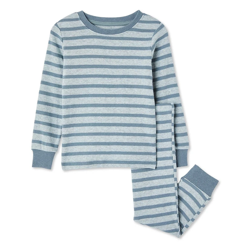 Pyjama 2 pièces en tricot côtelé George pour petits garçons Tailles 2T-5T