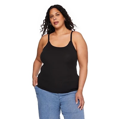 George Women's Plus Rib Tank, Sizes 1X-4X