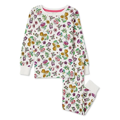 George Toddler Girls' Pajama 2-Piece Set, Sizes 2T-5T