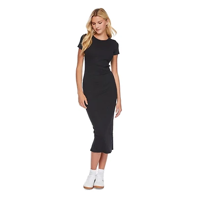 No Boundaries Women's Rib Midi Dress
