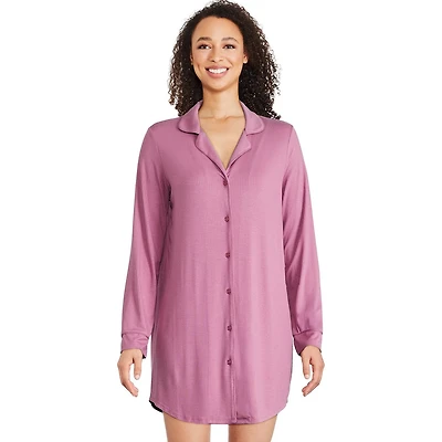 Chemise de nuit côtelée George pour femmes Tailles TP–TTG