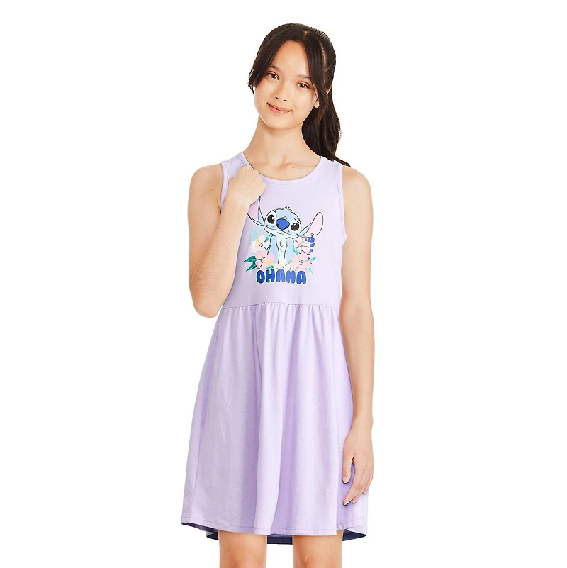 Robe-débardeur Stitch Disney pour filles Tailles TP–TG