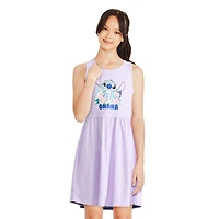 Robe-débardeur Stitch Disney pour filles Tailles TP–TG