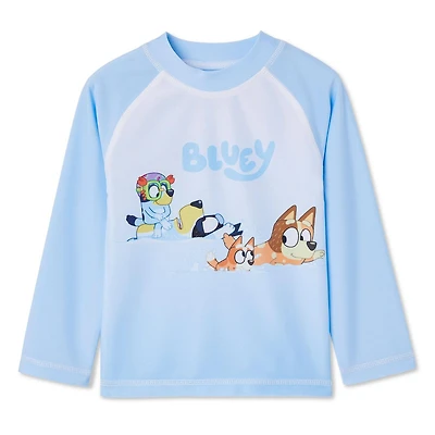 Bluey Toddler Boys' Rash Guard, Sizes 2T-5T