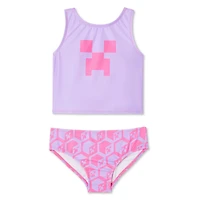 Minecraft Girls' Swim 2-Piece Set, Sizes XS-L