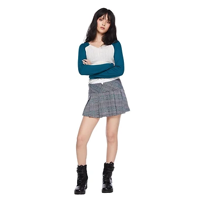 Jupe-short à plis trompe-l’œil enfilable My Sister’s Closet pour filles Tailles P-TTG