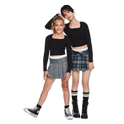 My Sister's Closet Girls' Pull On Fooler Pleated Skort