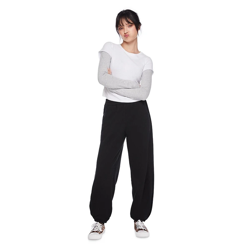 My Sister's Closet Girls' Long Sleeve Crewneck Fooler Tee, Sizes S-XXL