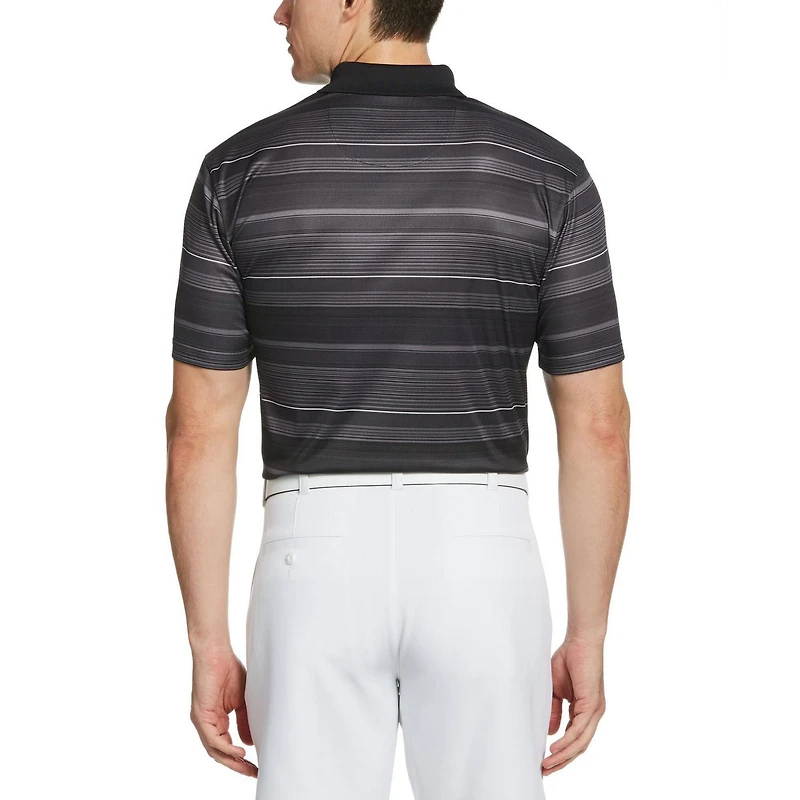 Polo de golf de manga corta a rayas para hombre