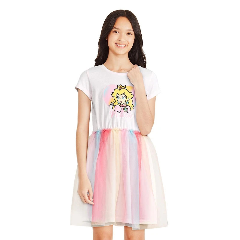 Robe Tutu princesse Peach pour filles