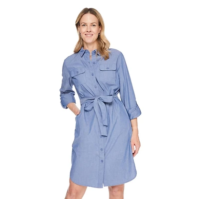 Robe-chemise tissée Iyla pour femmes Tailles P-TTG