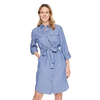 Robe-chemise tissée Iyla pour femmes Tailles P-TTG
