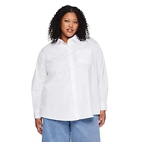 George Women's Plus Oversized Shirt, Sizes 1X-4X