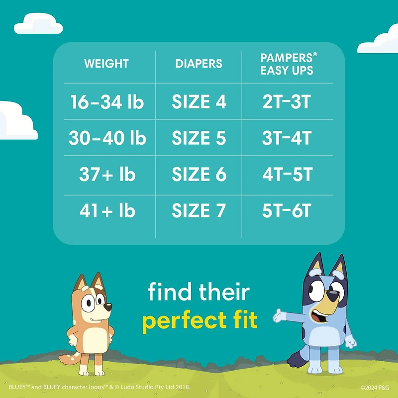 Sous-vêtements d’entraînement Pampers Easy Ups SUPER POUR GARÇONS tailles 2-6, 74-46 sous-vêtements
