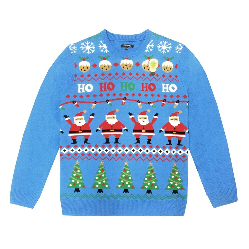 George Men's light up Christmas Sweater