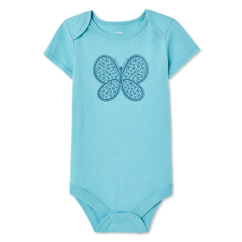 George Baby Girls' Graphic Bodysuit, Sizes 0-24 months
