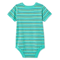 George Baby Boys' Short Sleeve Bodysuit, Sizes 0-24 months