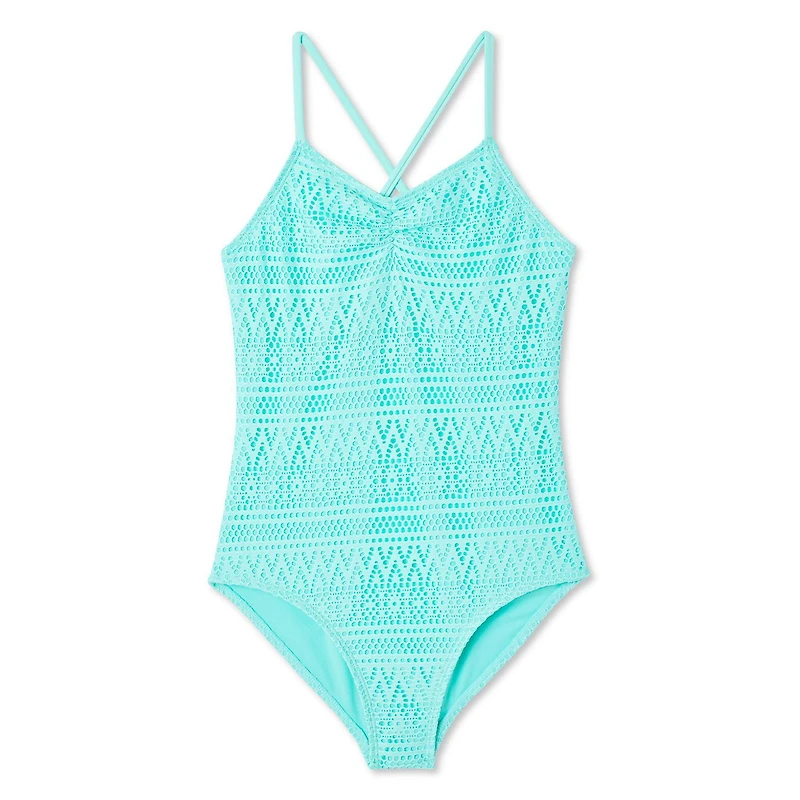 George Girls' Crochet Swimsuit 1-Piece, Sizes XS-XL