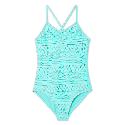 George Girls' Crochet Swimsuit 1-Piece, Sizes XS-XL