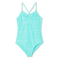 George Girls' Crochet Swimsuit 1-Piece, Sizes XS-XL