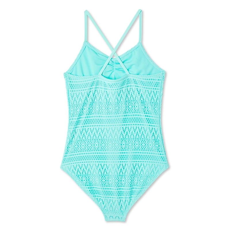 George Girls' Crochet Swimsuit 1-Piece, Sizes XS-XL