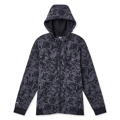 Manteau à capuchon zippé sur la longueur Athletic Works pour hommes