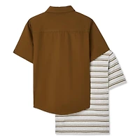 Ensemble 2 pièces avec chemise tissée George pour garçons