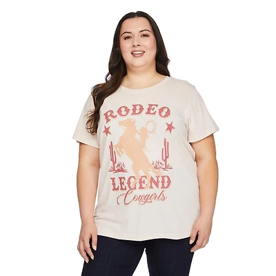 The Pink Closet Women's Plus Rodeo Legend Tee