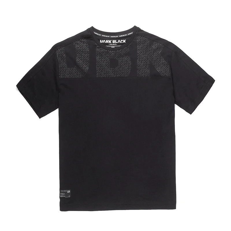 Tee-shirt graphique manches courtes Dark Black pour hommes