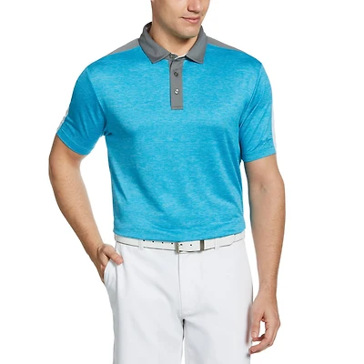 Polo de golf de manga corta de color block para hombre