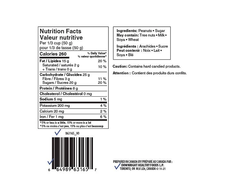 Toasted Praline Peanuts, 800g