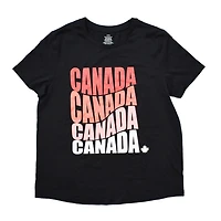 Ladies George Canada On Repeat Short Sleeve T-Shirt 