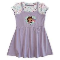Gabby's Dollhouse L'ensemble 2 pièces à manches courtes pour petites filles comprend un pull côtelé décontracté et un pull