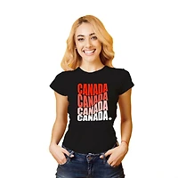 Ladies George Canada On Repeat Short Sleeve T-Shirt 