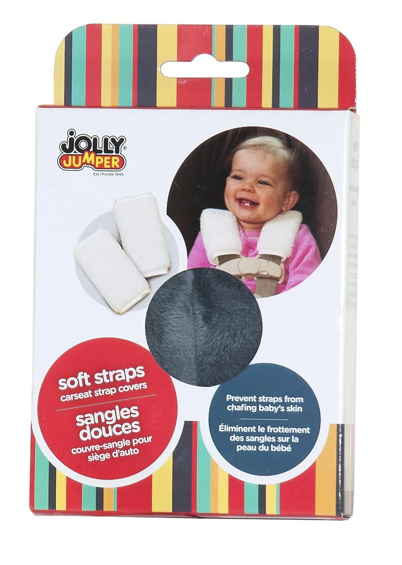Jolly Jumper Soft Plush Strap Covers for Car Seats and Strollers