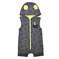 Disney Barboteuse Lion King en tissu bouclette avec Capuchon pour garçon