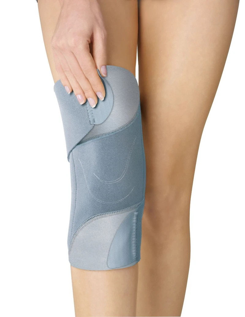Stabilisateur mince pour genou Tensor(MC) pour femmes, bleu pâle, taille unique