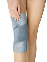 Stabilisateur mince pour genou Tensor(MC) pour femmes, bleu pâle, taille unique