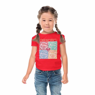 DC Super Girl T-Shirt à manches courtes pour fille