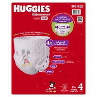 Couches pour bébé Huggies Little Movers HuggFit 360° avec ceinture 360°, tailles 3-7, 136-70 unités HUGFIT 360 MC S3-7| Count 136-70