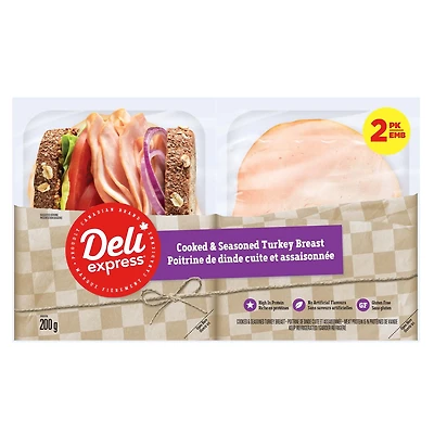 Deli Express Cooked & Seasoned Turkey Breast, 200 g