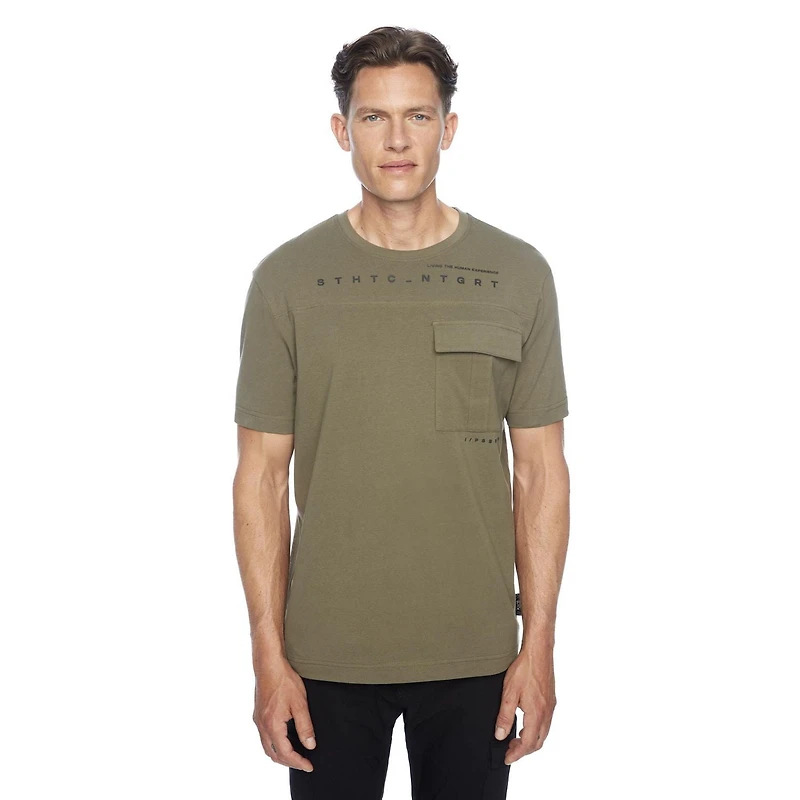 Dark Black Men's Short Sleeve T-Shirt