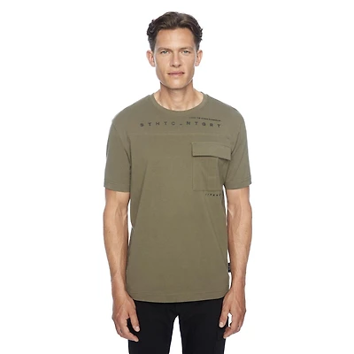 Dark Black Men's Short Sleeve T-Shirt